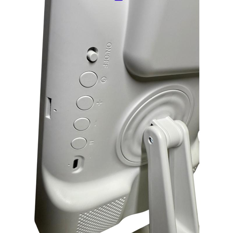 Pack 2 Espejo Inteligente Kts-1936 Con Luz Led Bocina Bluetooth Micrófono Soporte Y Carga Inalámbrica Para Celular