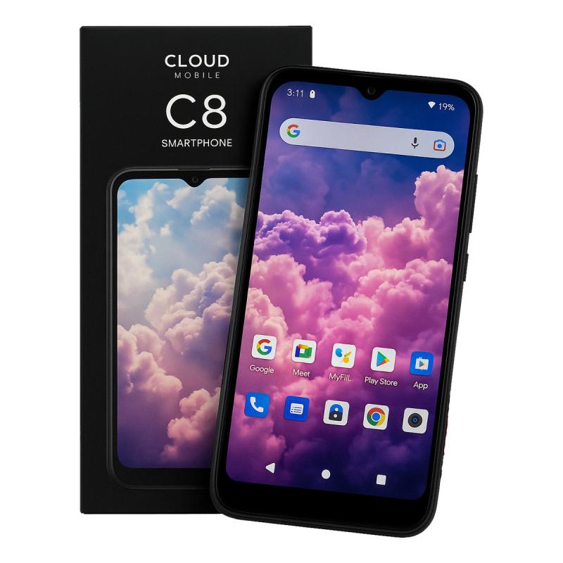 Smartphone Cloud Stratus C8 32gb 6gb Ram (3+3) Dual Sim Libre 4g Android 13 Pantalla 6.5 5000mah Negro