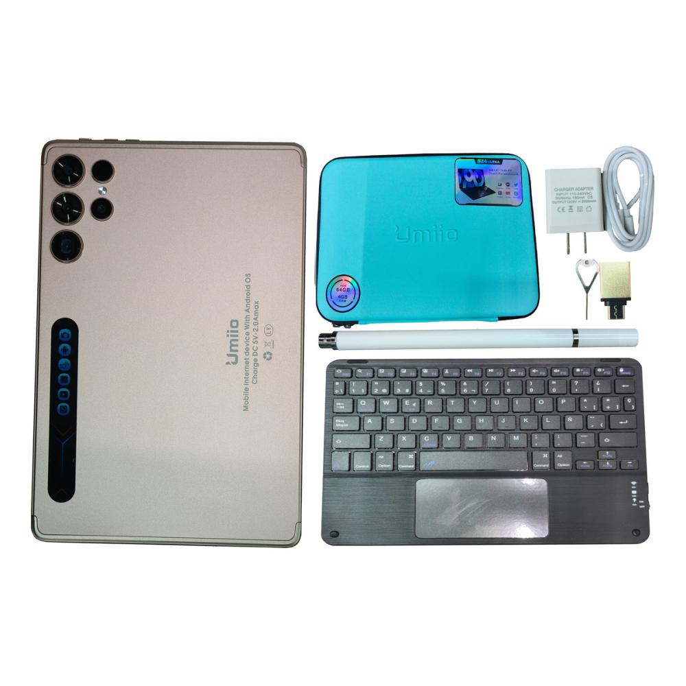Tablet 10.1 S24 Ultra 6+128gb Kit Con Teclado Sim Liberado