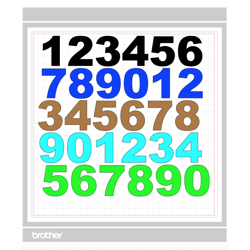 Paquete de Letras/Signos/Numeros Vinil de corte 3 Hojas
