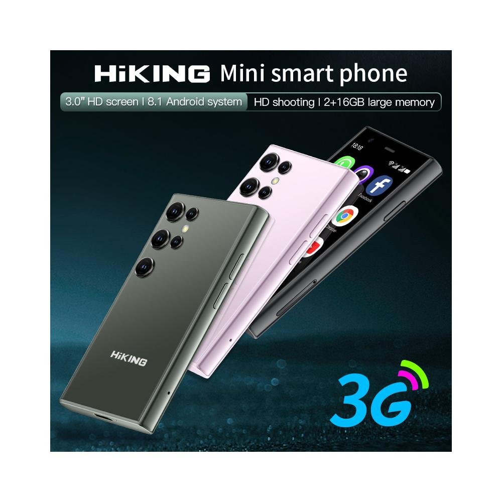 Mini Phone Hiking Mini S23 3g 2gb Ram + 16gb Rom Green Dual Sim Radio Fm / Wifi / Gps Verde
