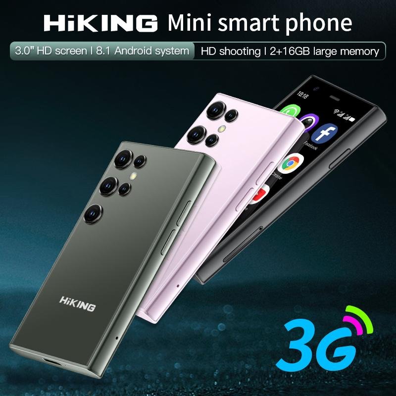 Mini Phone Hiking Mini S23 3g 2gb Ram + 16gb Rom Green Dual Sim Radio Fm / Wifi / Gps Verde