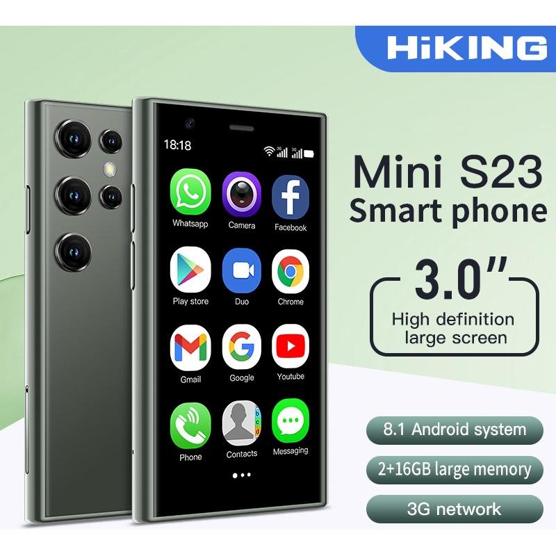 Mini Phone Hiking Mini S23 3g 2gb Ram + 16gb Rom Green Dual Sim Radio Fm / Wifi / Gps Verde
