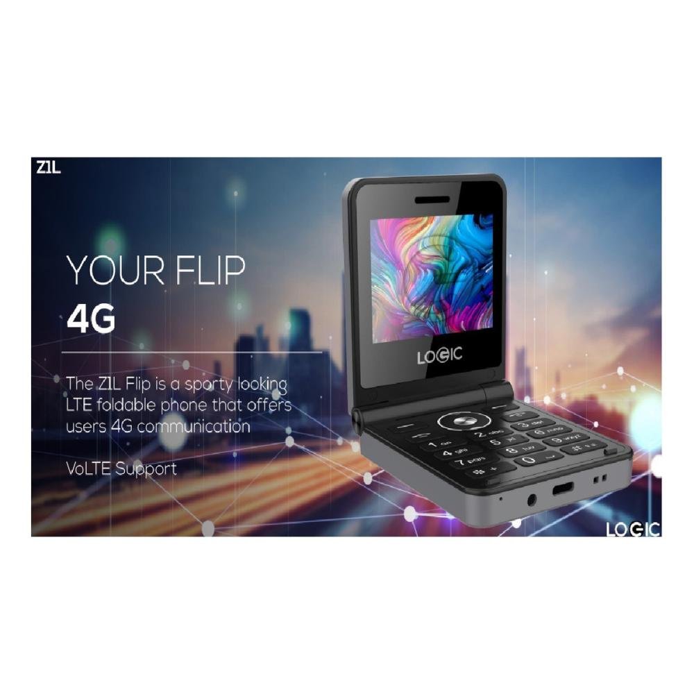 Celular Flip Doble Pantalla 4g Dual/sim Nuevo! Negro