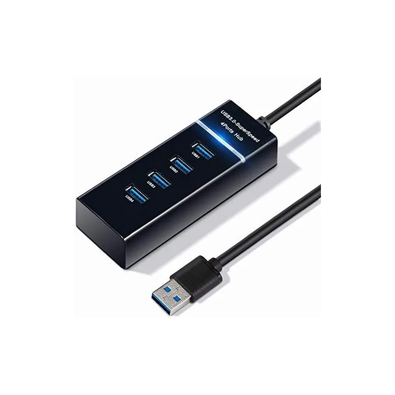Hub Usb 3.0 4 Puertos Expansor Multi Para Laptop Pc 4 En 1