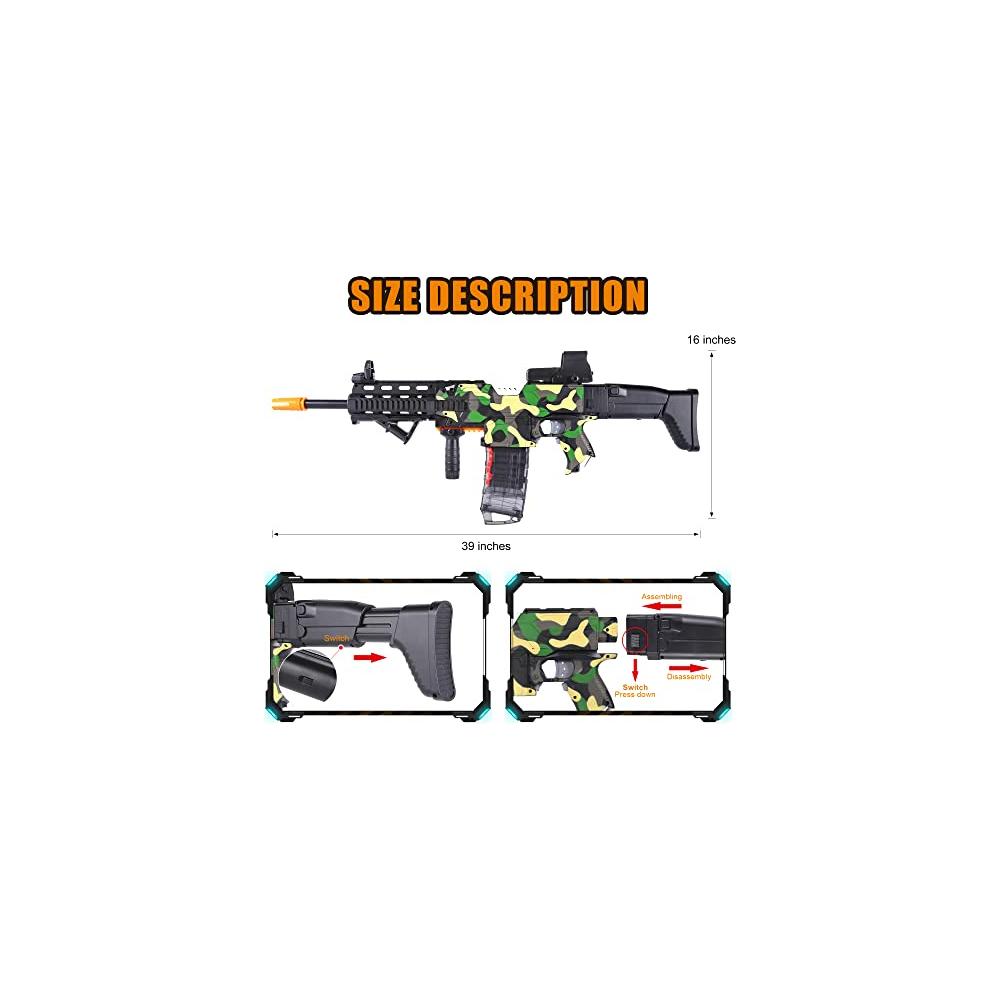 Rifle Pistola Lanzador Blaster Automático De Dardos Juguete