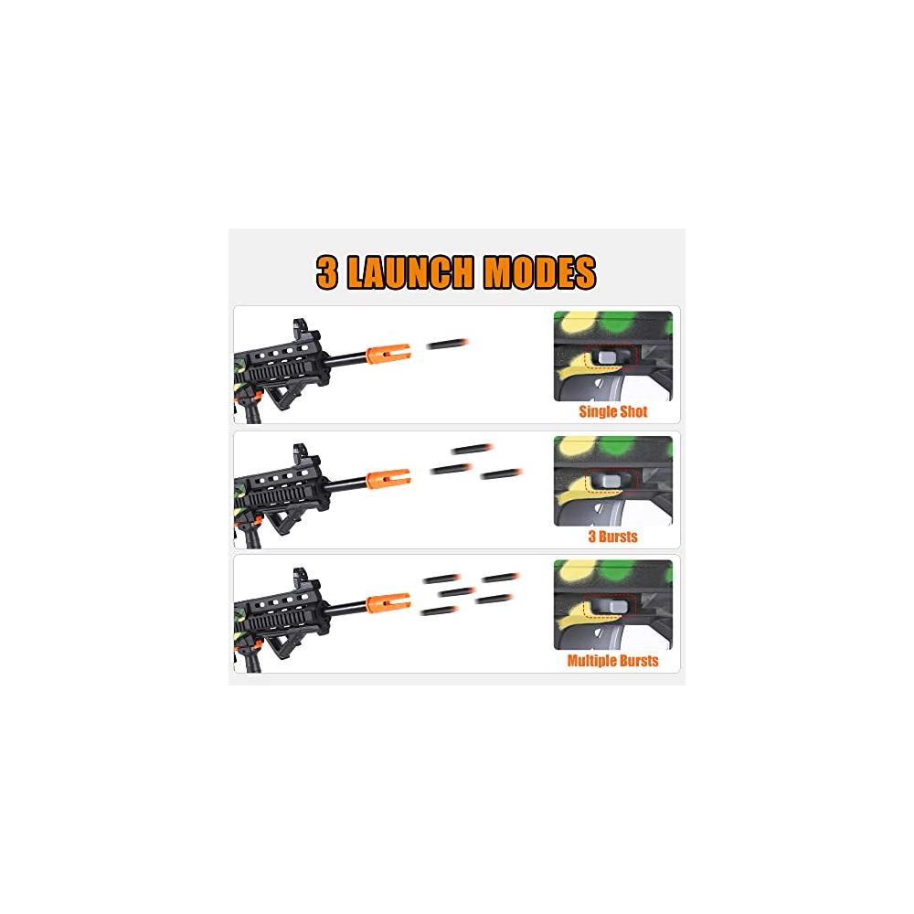 Rifle Pistola Lanzador Blaster Automático De Dardos Juguete