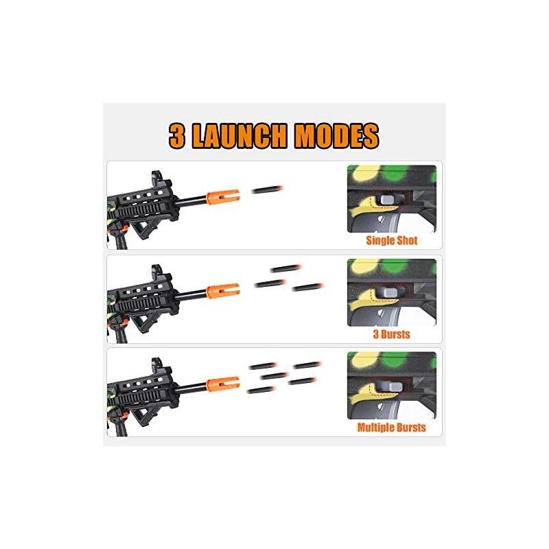 Rifle Pistola Lanzador Blaster Automático De Dardos Juguete