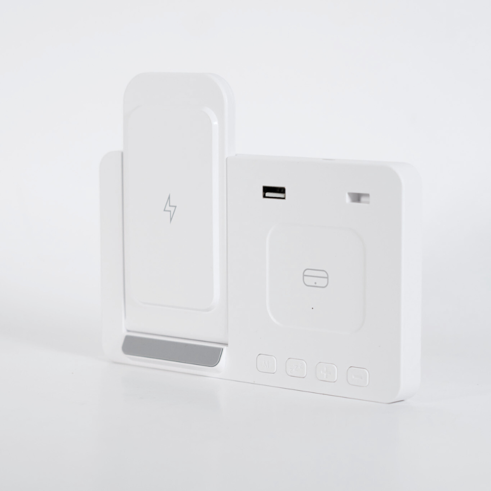 BASE DE CARGA 4 EN 1 WATCH/EARBUDS/PHONE/CLOCK