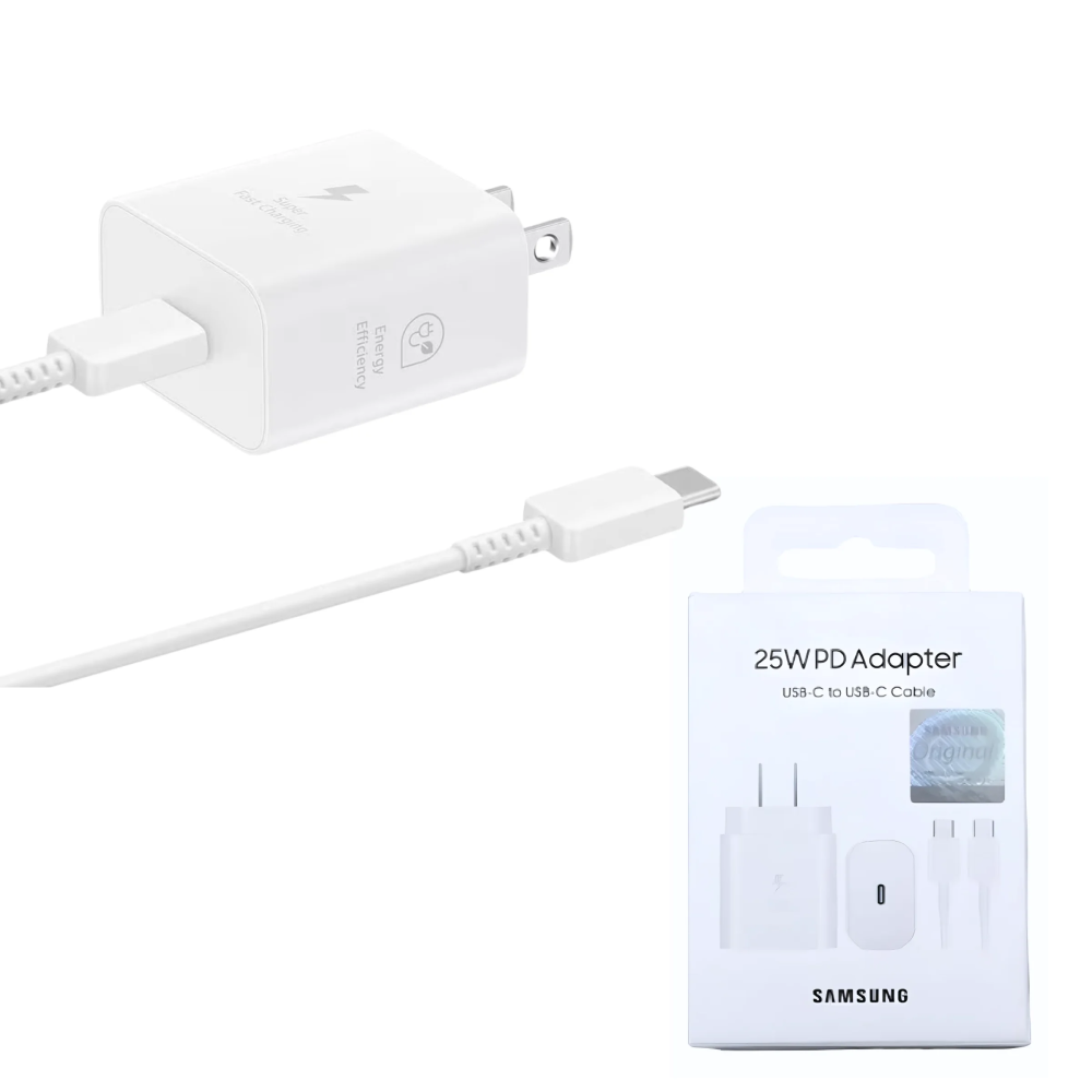 COMBO SAMSUNG 25W TIPO-C BLANCO