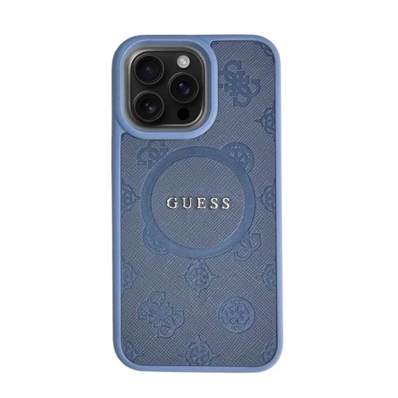 FUNDA IPHONE 17 EMBLEMA GUESS MAGSAFE CON PLACA