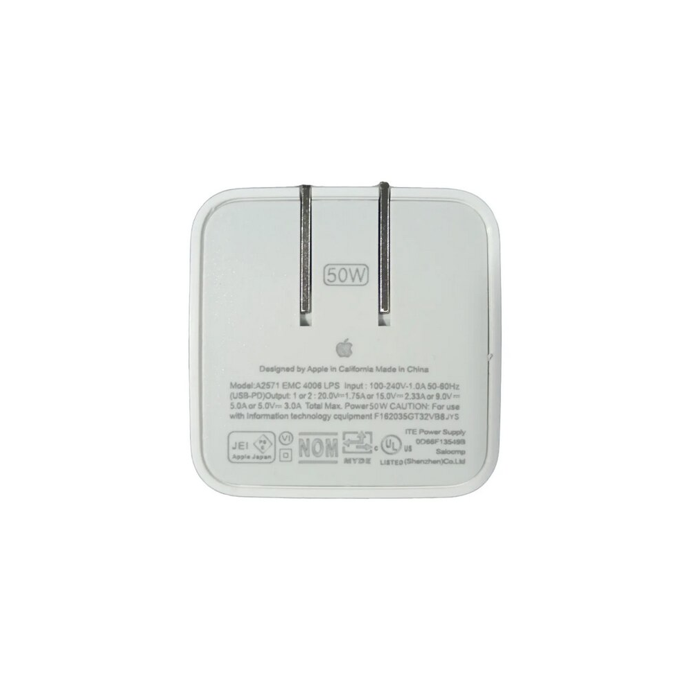 Cargador USB-C 50W Doble Puerto con Cable