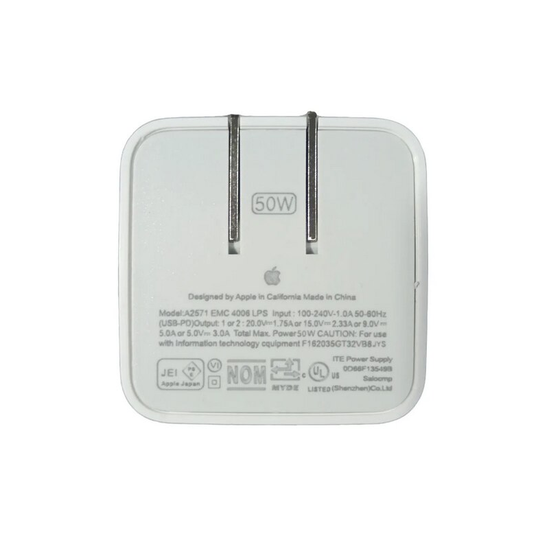 Cargador USB-C 50W Doble Puerto con Cable