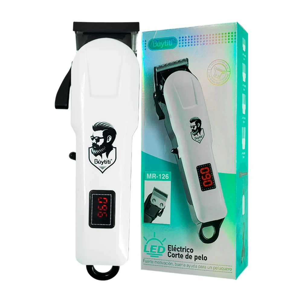 Maquina Corte de Pelo Electrica LED MR-126 Buytiti