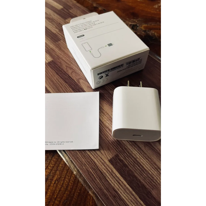 Cubo Cargador 35 W Tipo C Para Iphone 15-17 Series Blanco