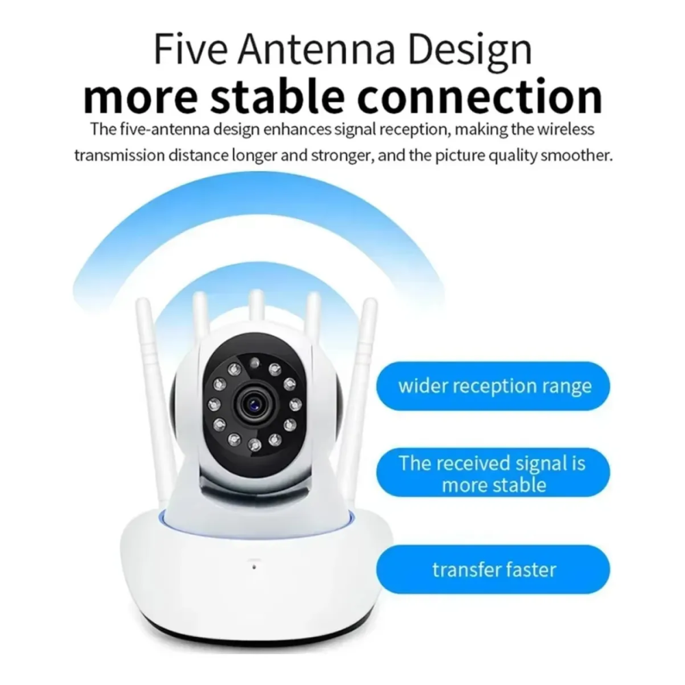 Cámara De Seguridad Para El Hogar Wifi Hd Night Vision