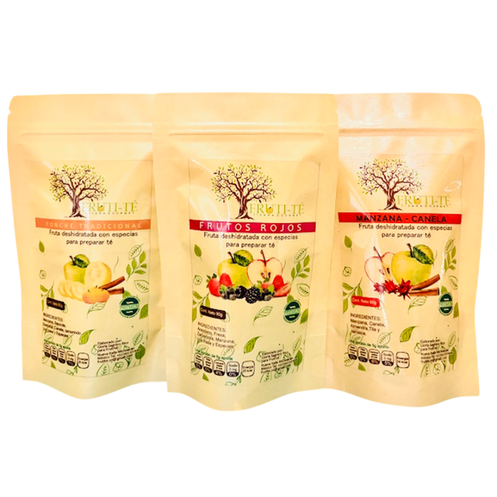 Mix Pack 3 Tisana Gourmet Fruti Té Ponche T Frutos R Manzana C