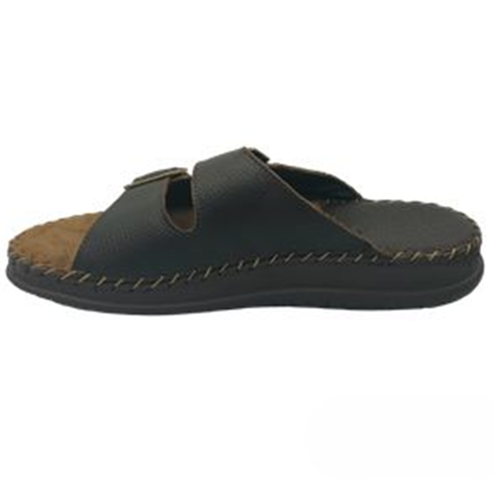 HUARACHE VANDANA GRIZZLY NEGRO Y MIEL