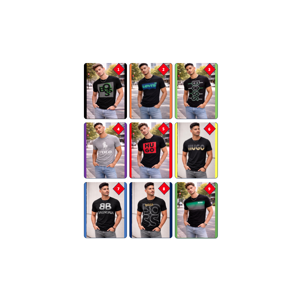 Playera Caballero Negra Emblematica