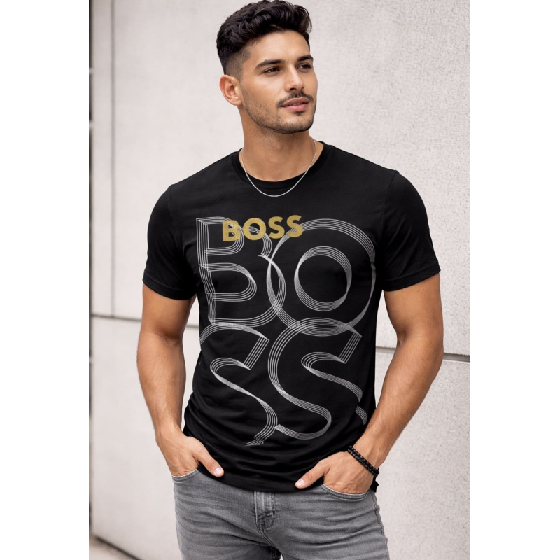 Playera Caballero Negra Emblematica