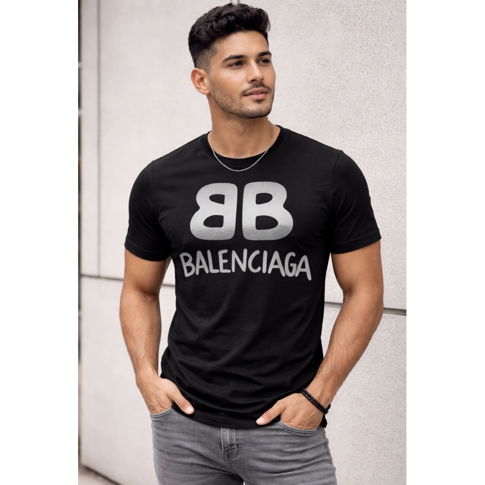 Playera Caballero Negra Emblematica