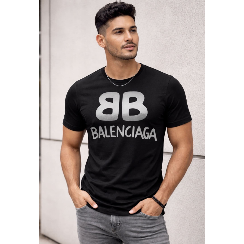 Playera Caballero Negra Emblematica