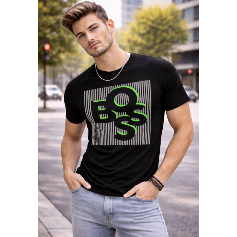 Playera Caballero Negra Emblematica