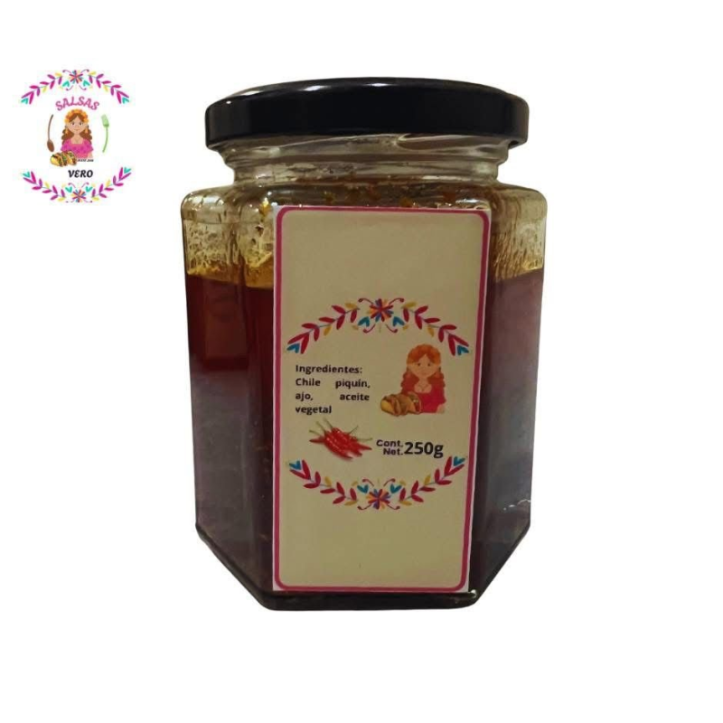 Mayoreo 10 pzs Chile de Aceite de 240g - Salsas Vero