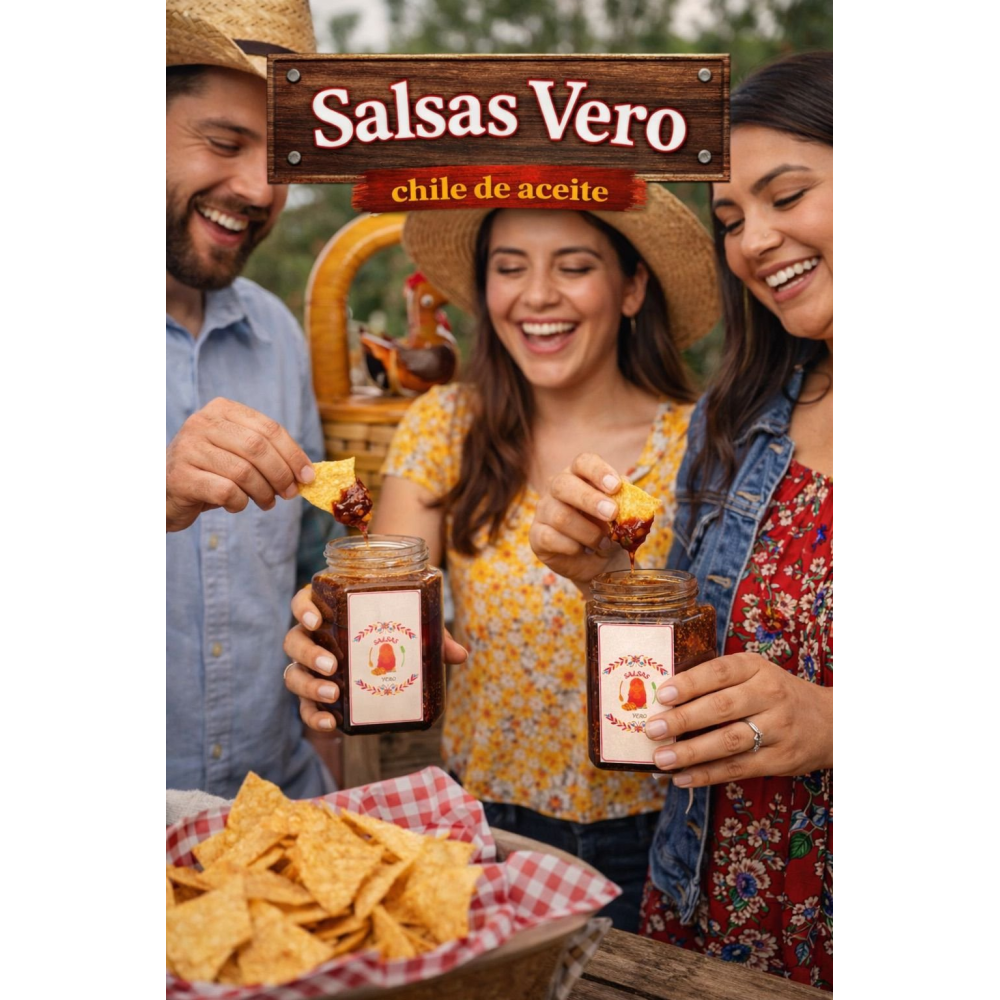 Mayoreo 10 pzs Chile de Aceite de 240g - Salsas Vero