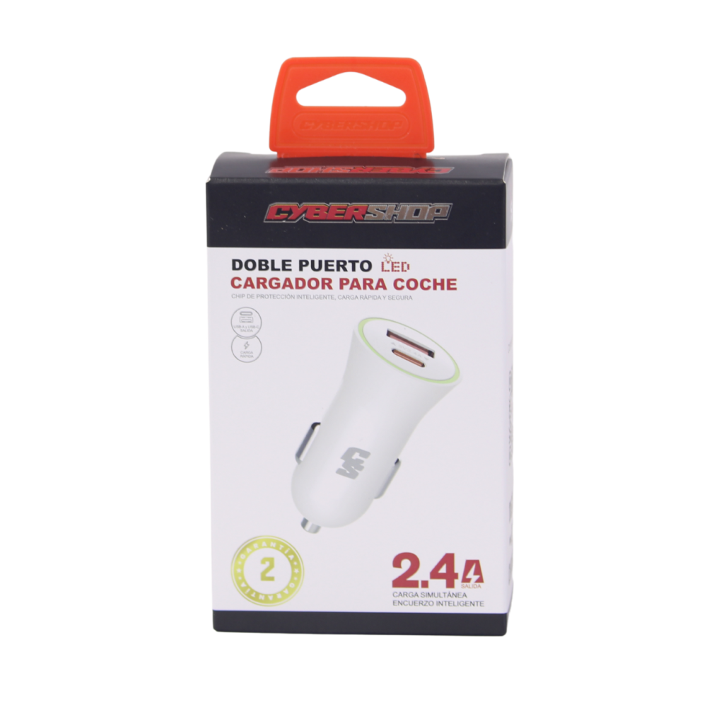 CARGADOR CYBERSHOP PARA AUTO USB
