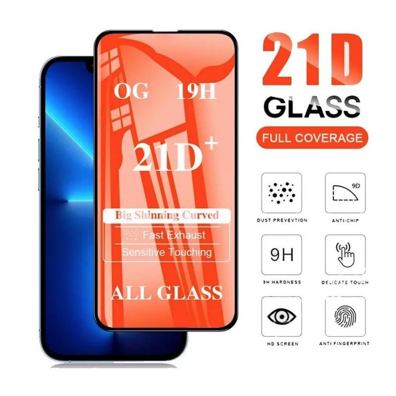 mica-21d-iphone-13/13-pro/14-completa-cristal-templado-transparente-borde-negro