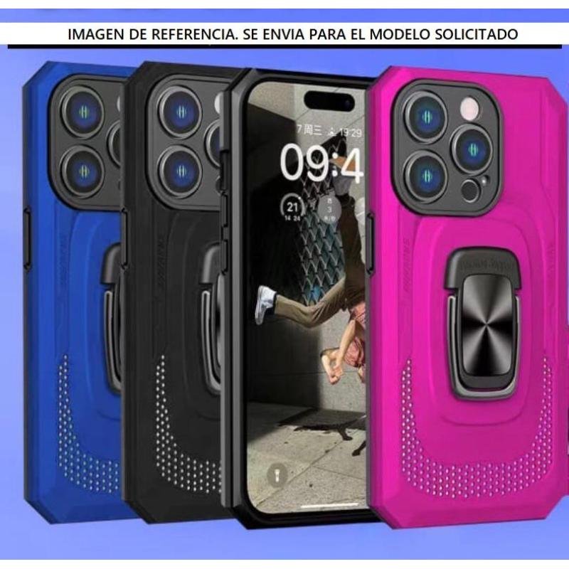 case-motorola-e20-azul-infinite-space-funda-protector-reforzado-soporte-anillo-magnetico