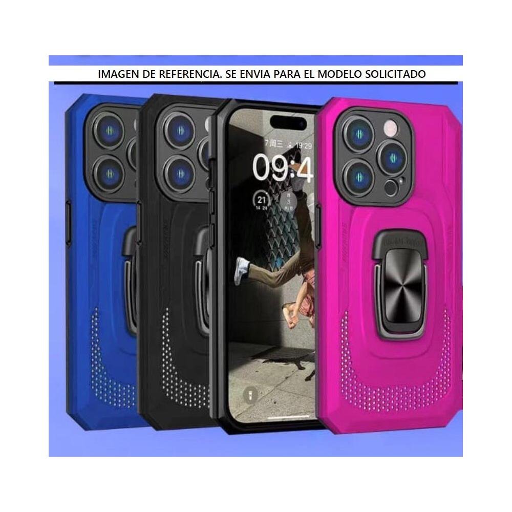 case-motorola-g22-negro-infinite-space-funda-protector-reforzado-soporte-anillo-magnetico