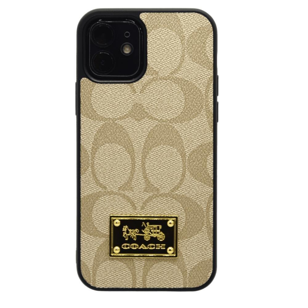 case-coach-iphone-11-beige-estuche-protector-funda-emblematica