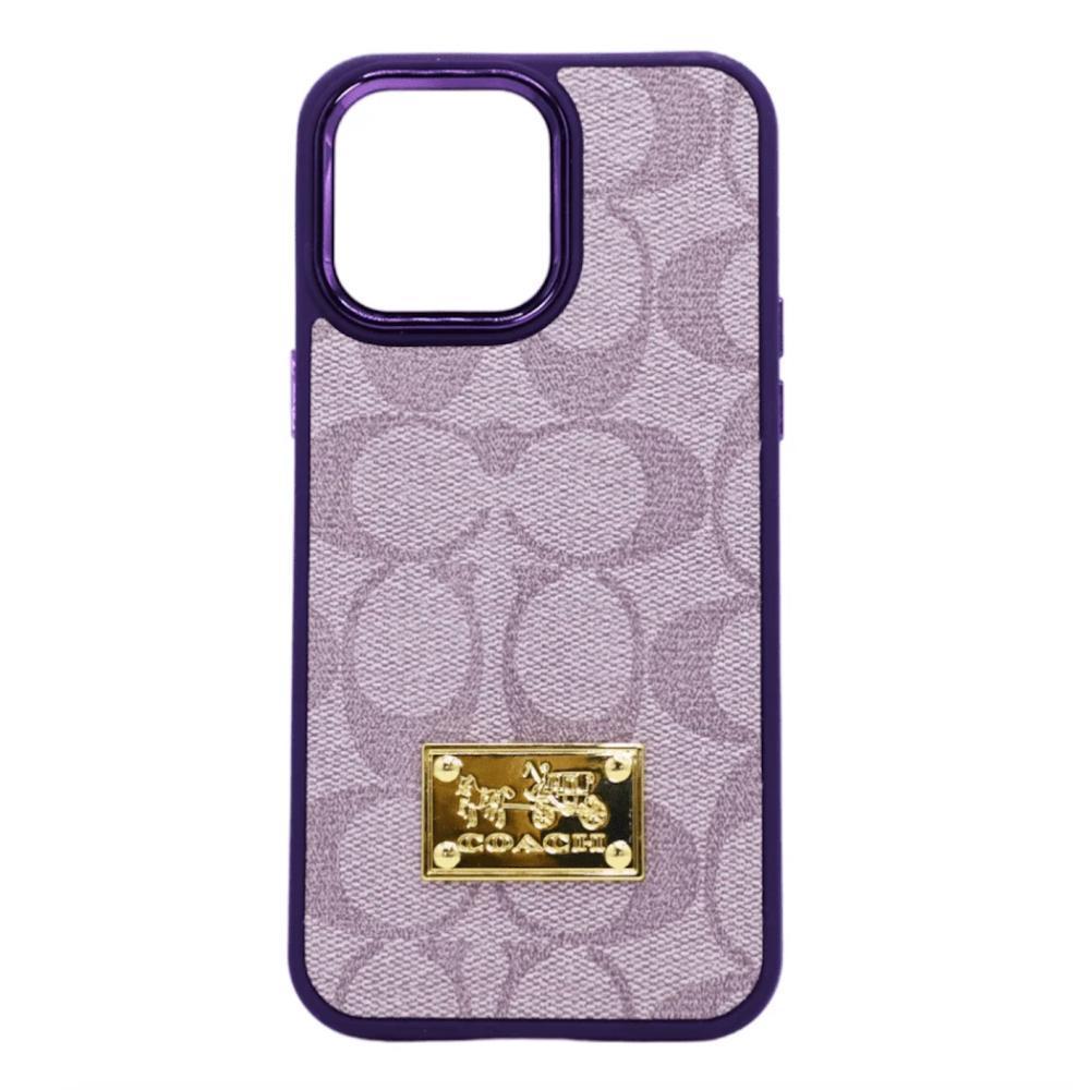 case-coach-iphone-14-pro-lila-estuche-protector-funda-emblematica