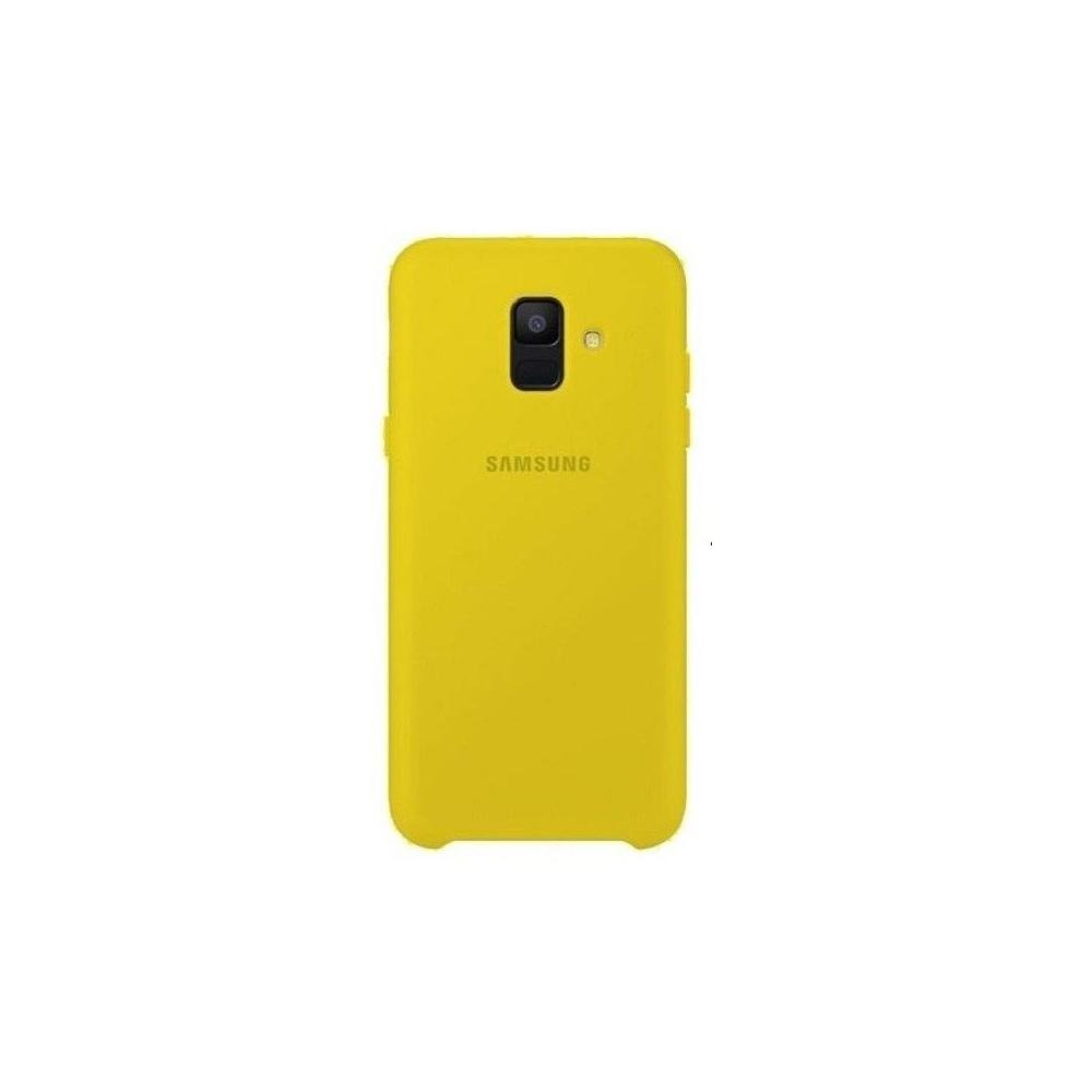 case-a6-amarillo-logo-samsung-funda-protector