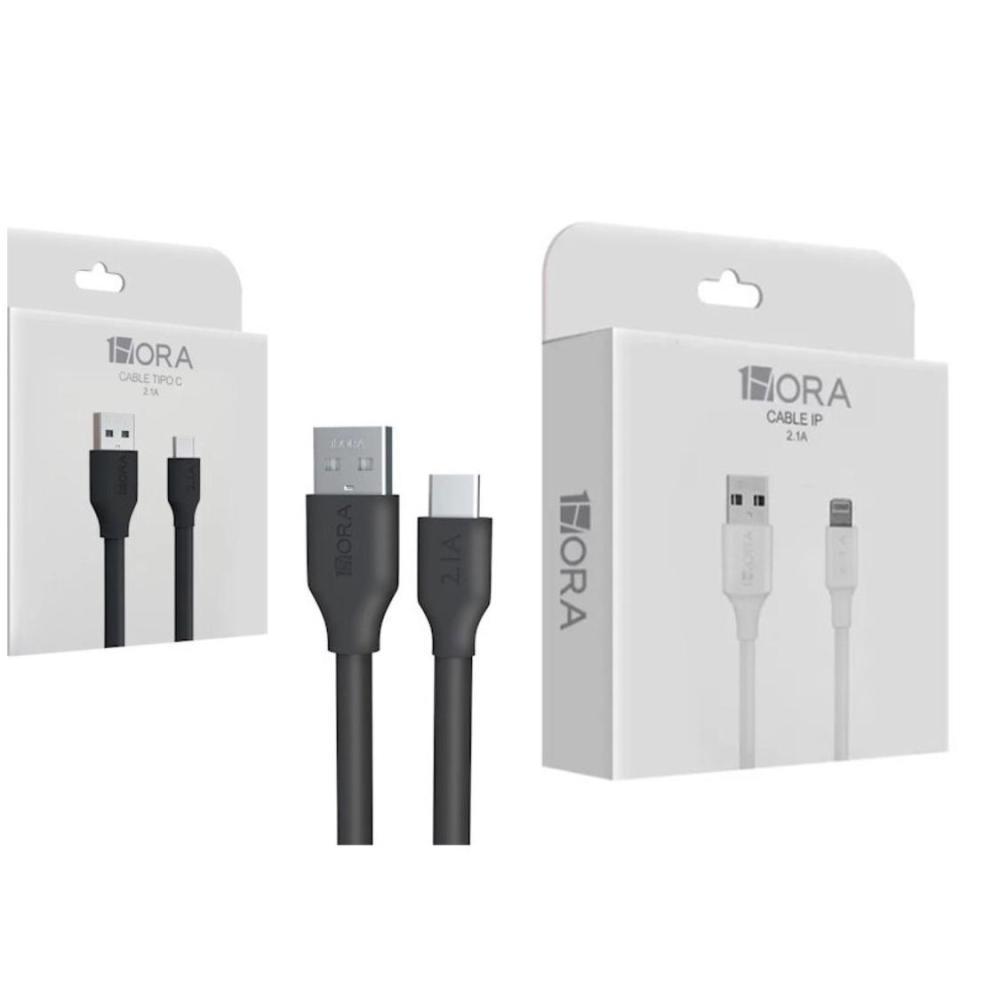 paquete-2-cables.-1x-tipo-c-tc-y-1x-iphone-lightning.-1-hora-caja-2.1a