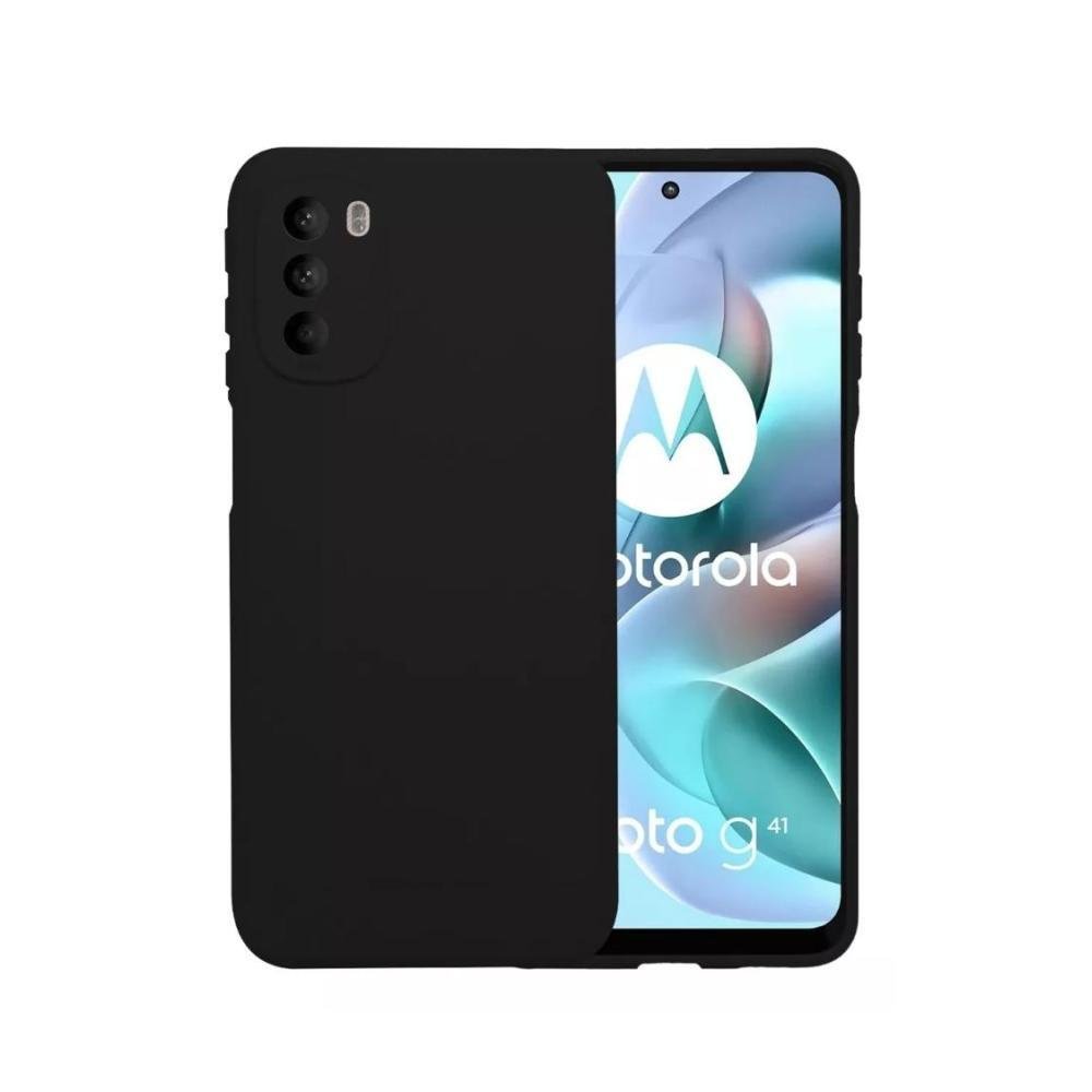 case-g31/g41-negro-motorola-silicon-logo-funda-protector