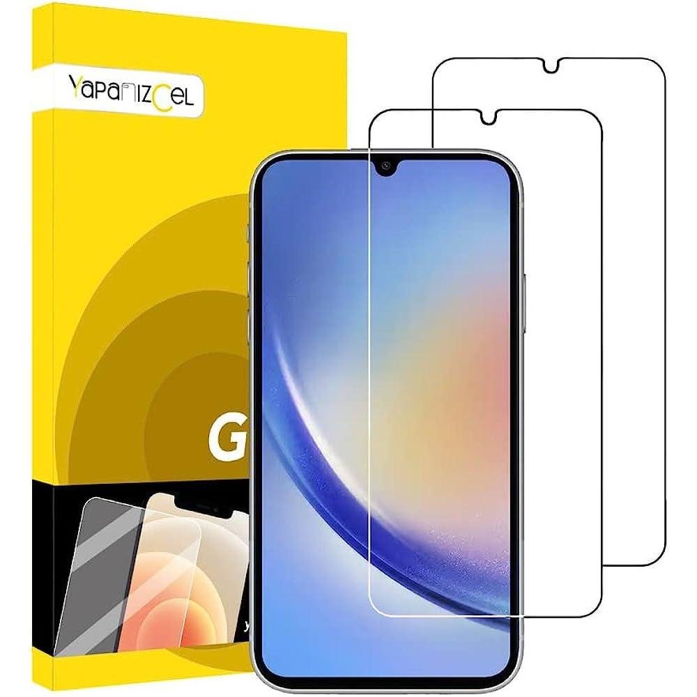 paquete-2-micas-a14-samsung-cristal-templado-transparente