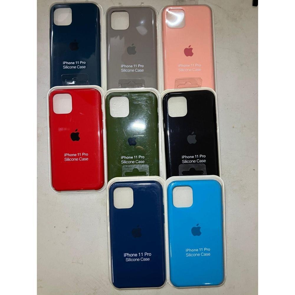 case-iphone-11-pro-azul-fuerte-logo-silicon-y-microfibra-funda-protector