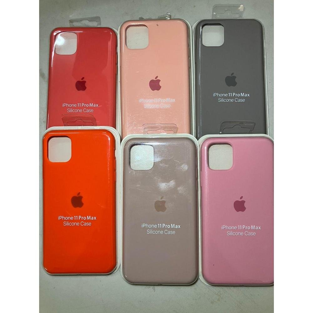 case-iphone-11-pro-max-gris-obscuro-logo-silicon-y-microfibra-funda-protector