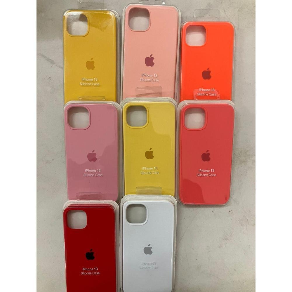 case-iphone-13/13-pro-amarillo-claro-logo-silicon-y-microfibra-funda-protector