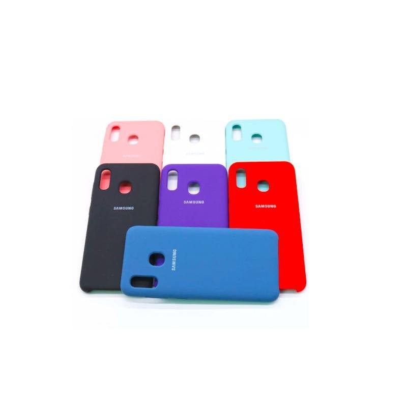 case-a20/a30-azul-turqueza-logo-samsung-funda-protector