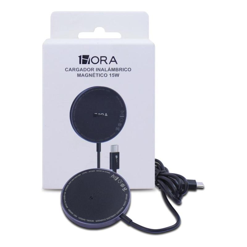 Cargador Magnetico Inalambrico 10w 1 Hora Color Negro