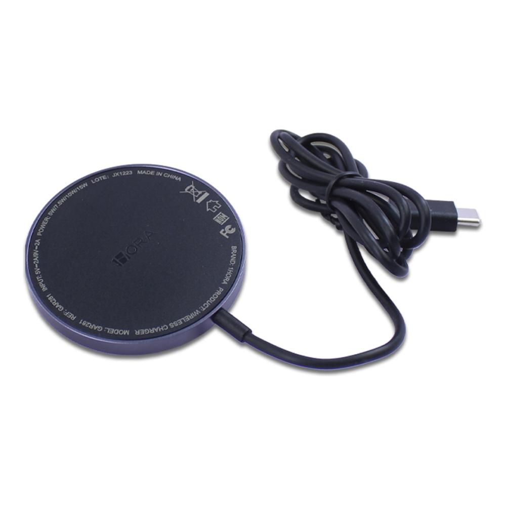 Cargador Magnetico Inalambrico 10w 1 Hora Color Negro