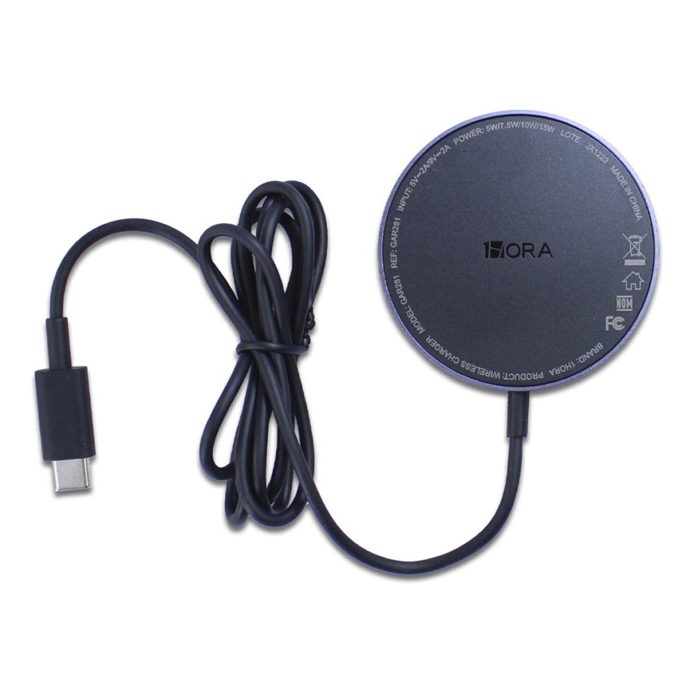 Cargador Magnetico Inalambrico 10w 1 Hora Color Negro