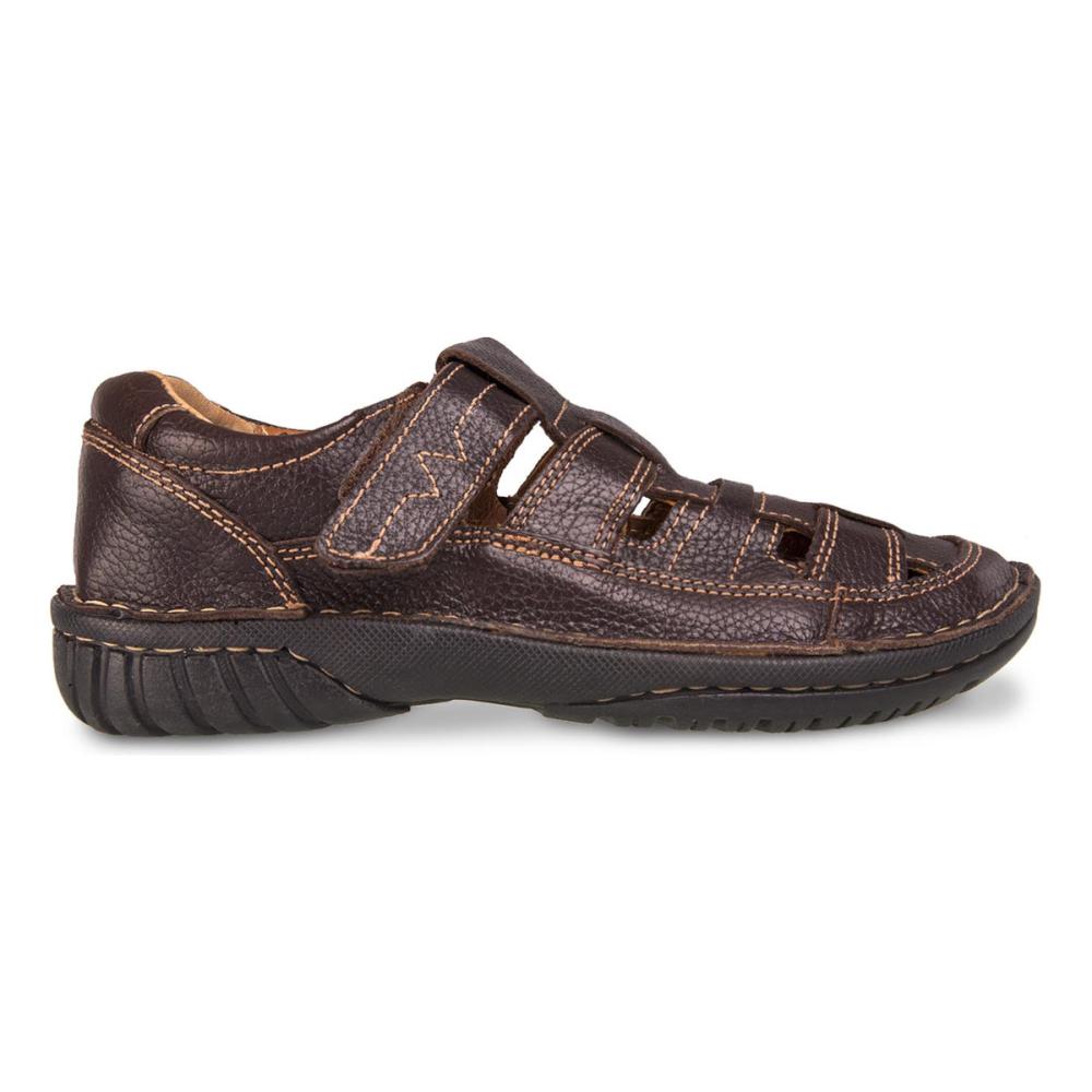 Sandalia Hombre Chanclas De Piel Marco Delli 93006 Chocolate