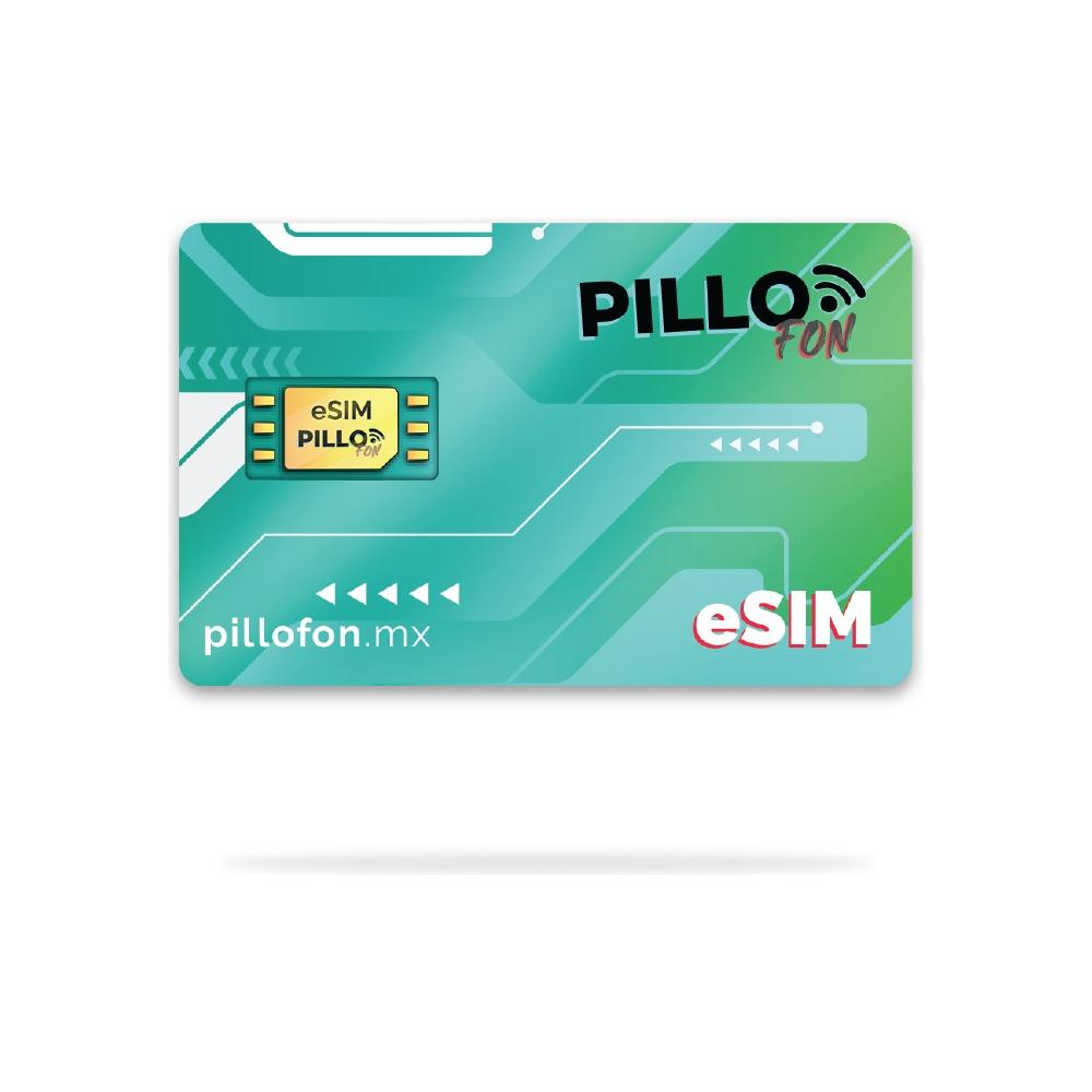 Pillofon Esim Virtual Recargable 10gb + Redes 7 Días Chip