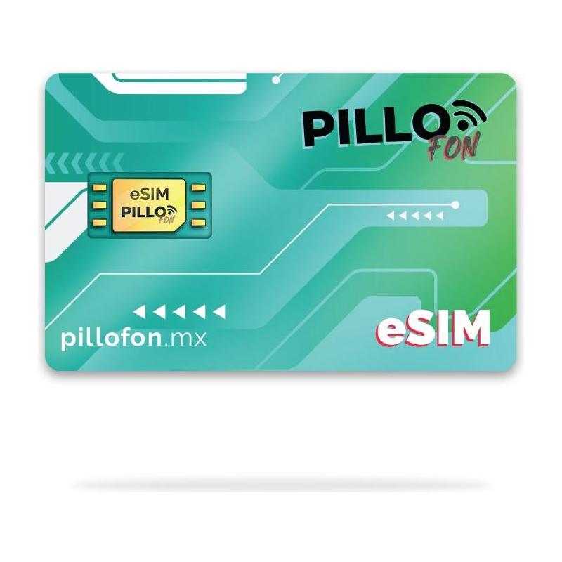 Pillofon Esim Virtual Recargable 10gb + Redes 7 Días Chip