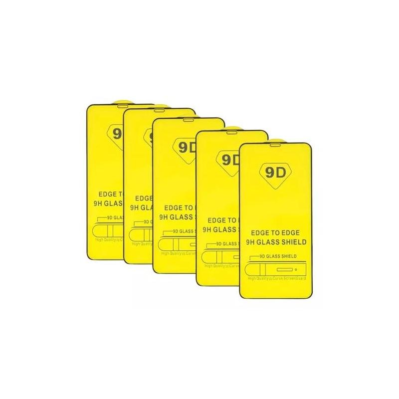 paquete-5-micas-9d-cristal-templado-transparente-borde-negro